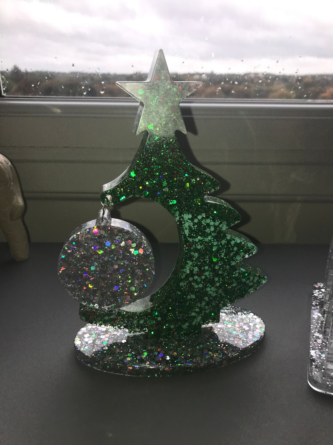 Made to Order Christmas Tree With Hanging Bauble Standing Etsy