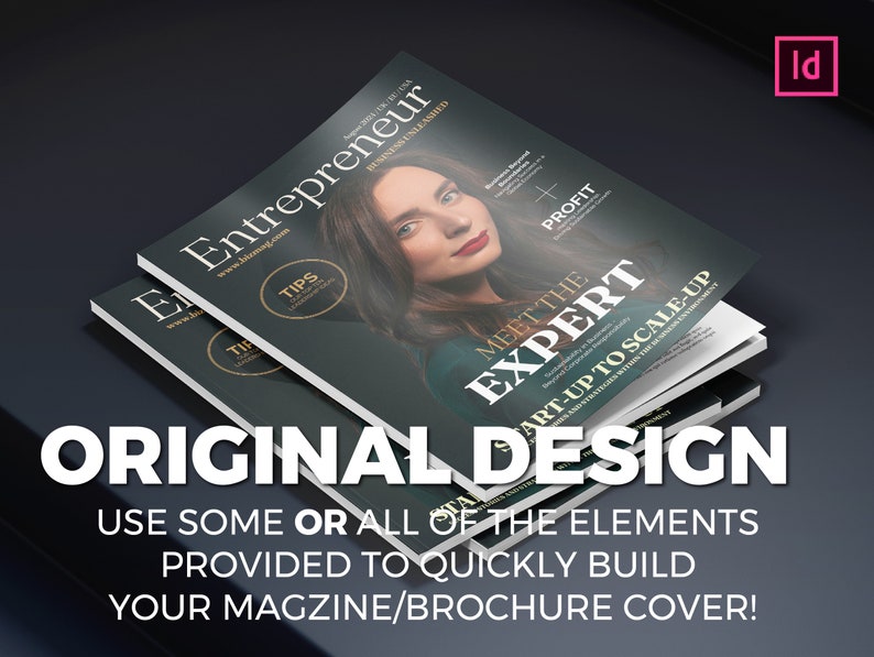 Business Magazine | Covers | Indesign | PDF | Indesign - Etsy