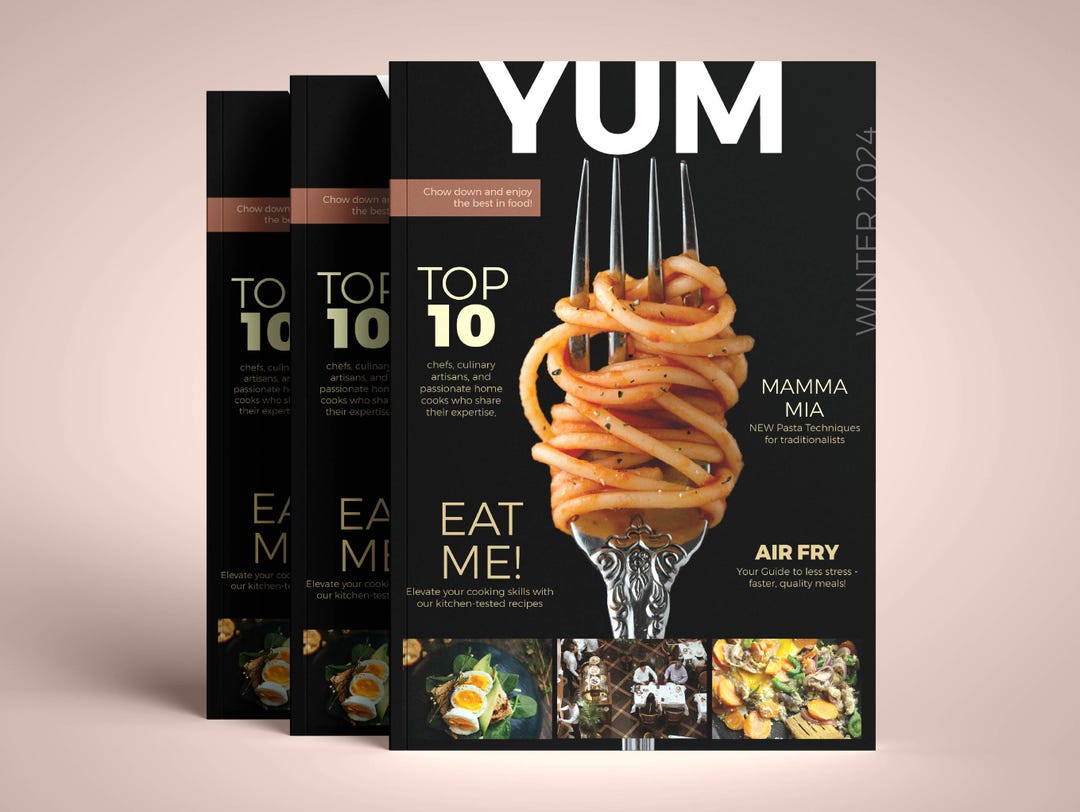 NEW 2026 Update Covers: Food/cooking A4/US Indesign, Affinity and Canva ...