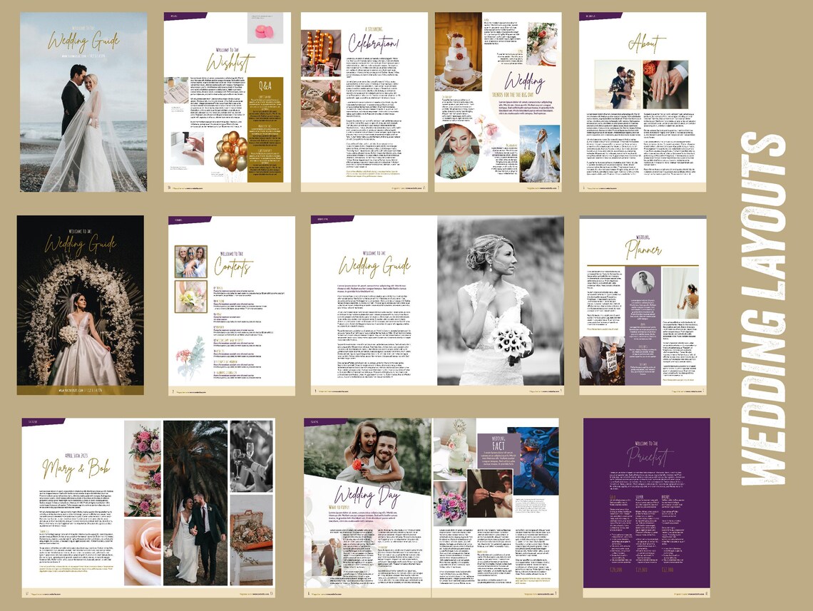 Adobe Indesign Template Wedding Photo Journal/brochure/magazine/flyers ...