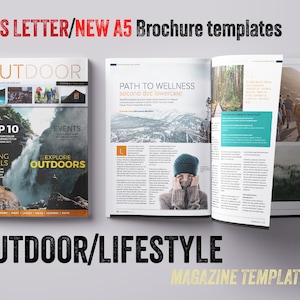 Tourism Lifestyle InDesign, Affinity-sjablonen (A4, A5, US Letter)