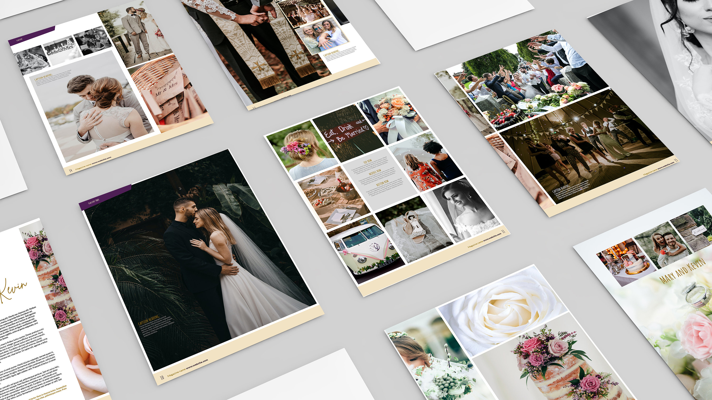 Adobe Indesign Template Wedding Photo Journal/brochure/magazine/flyers ...