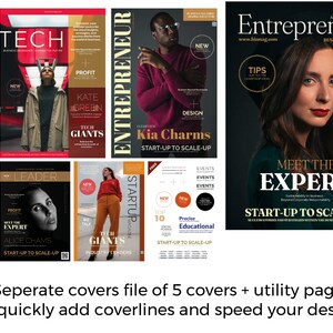 Business Magazine | Covers | Indesign | PDF | A4 - Etsy
