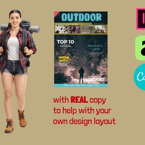 Tourism Lifestyle InDesign, Affinity Templates (A4, A5, US Letter) landscape version coming very soon!