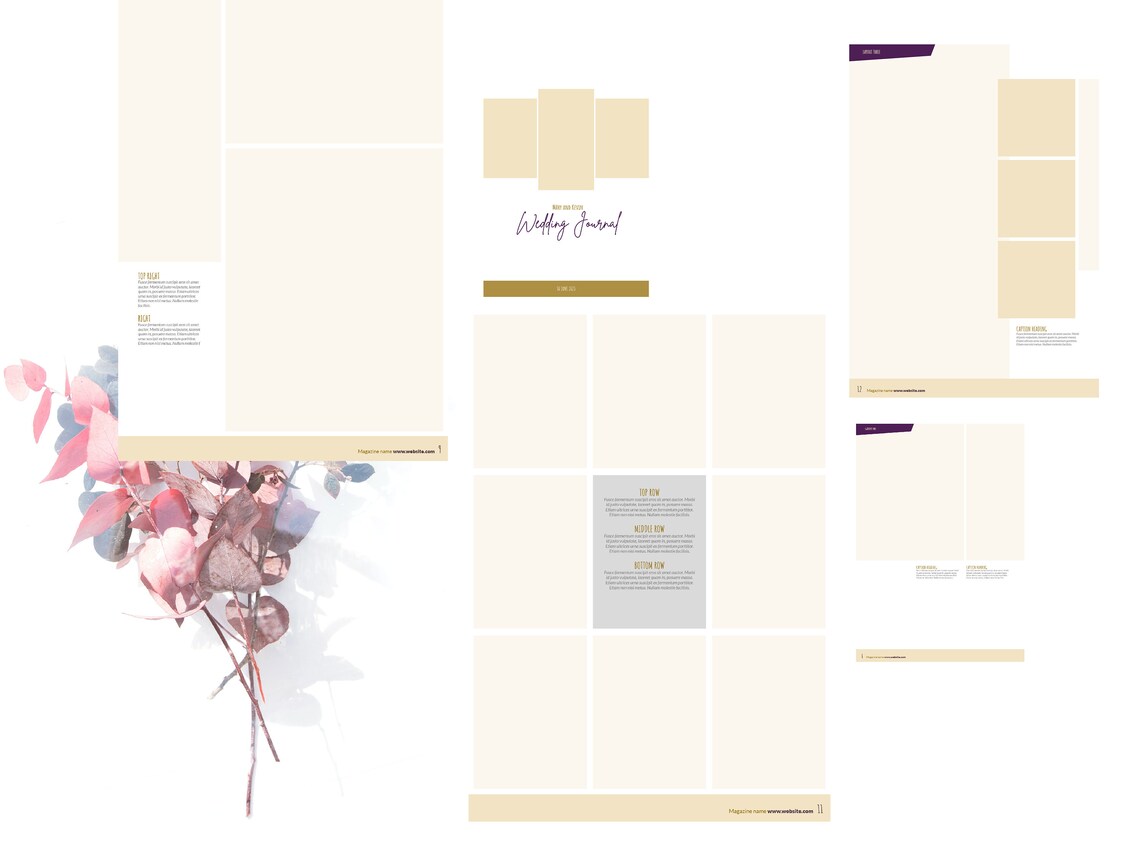 Adobe Indesign Template Wedding Photo Journal/brochure/magazine/flyers ...