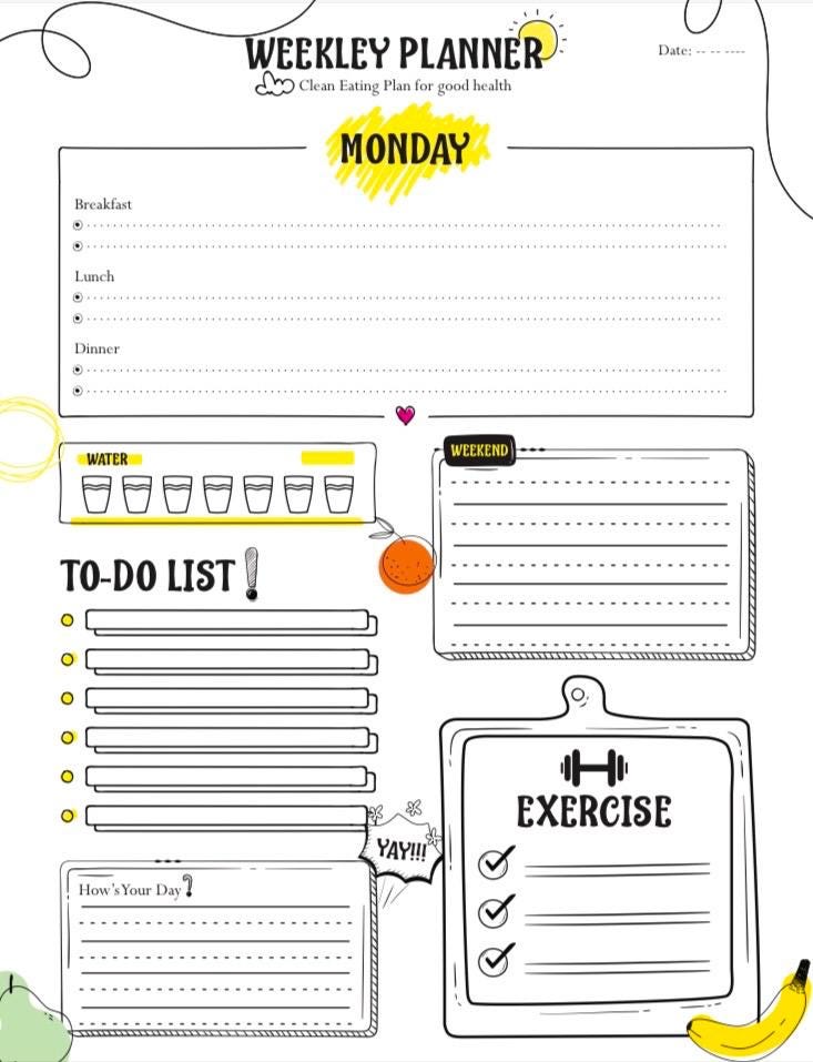 The Ultimate Planner Bundle 58 Pages, Daily Planners, to Do List, Habit ...