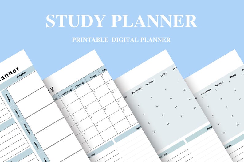 2026 Study Planner | Digital Student Planner PDF | Homework, Exam ...