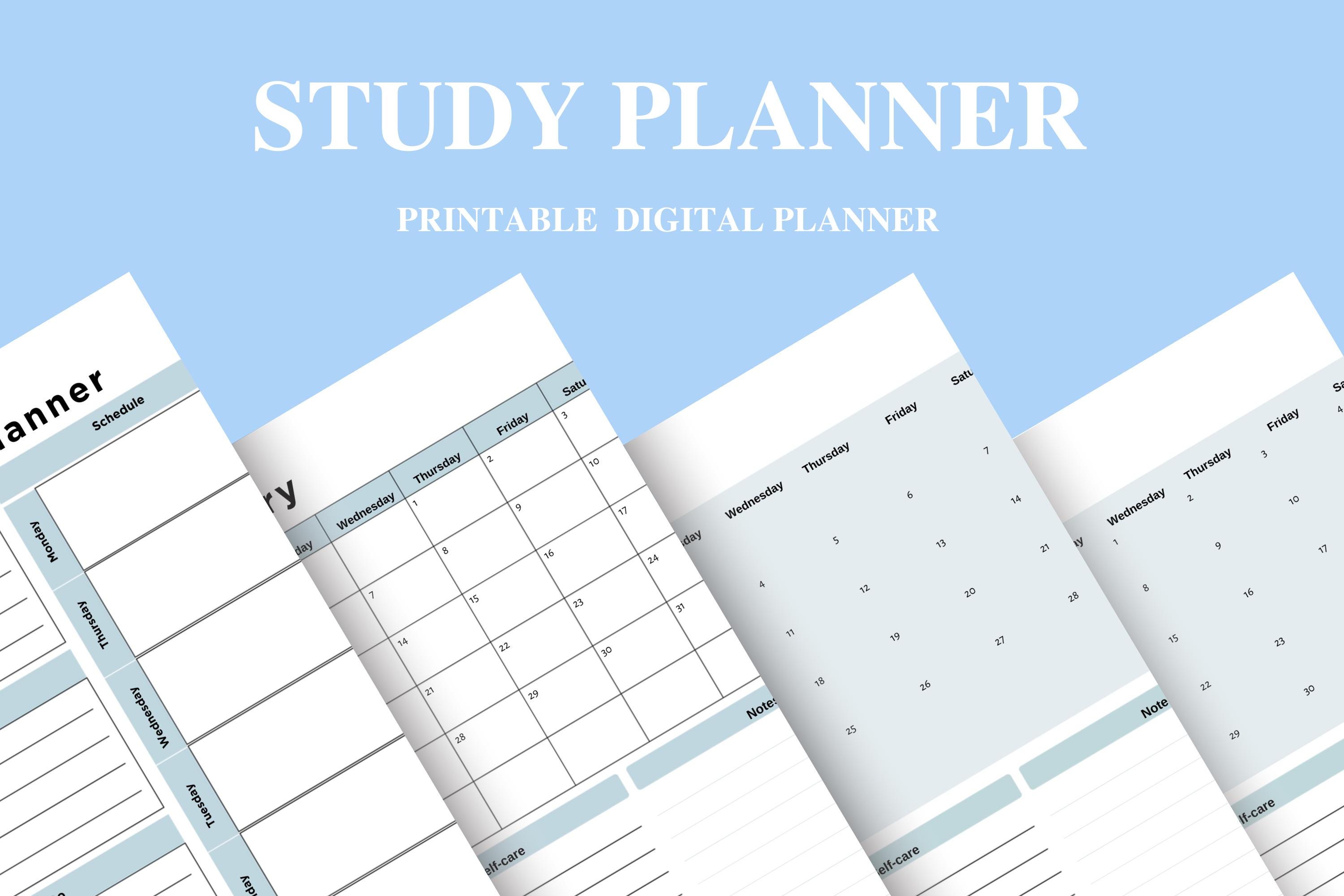 2026 Study Planner | Digital Student Planner PDF | Homework, Exam ...