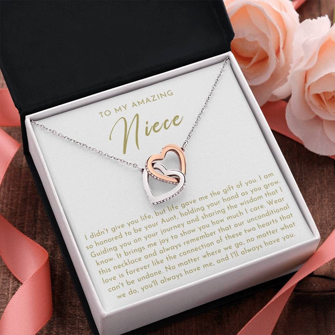 To My Niece Necklace Niece Gift From Aunt Christmas Gift