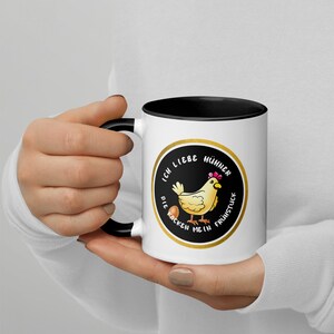Saying mug with colored inside