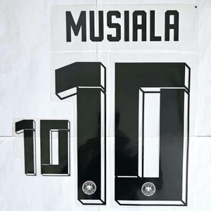Musiala #10 Nameset Germania 2024 Squadre Nazionali Calcio Trasferimento Termico