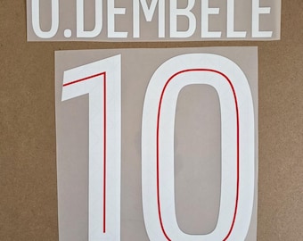 Dembele #10 Nameset Paris St Germain 2025-2026 heat transfer