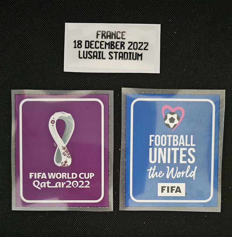 World Cup Final Qatar 2022 Argentina Sleeve Chest and Match Details ...