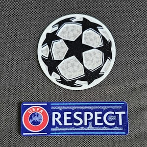 2012-2021 Champions League Starball och Respekt Ärmmärke Set Fotboll