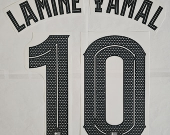 Lamine Yamal #10 name and number away print Barcelona 2025-2026 champions league