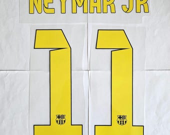 Neymar #11 Nameset Barcellona Calcio Trasferimento di calore