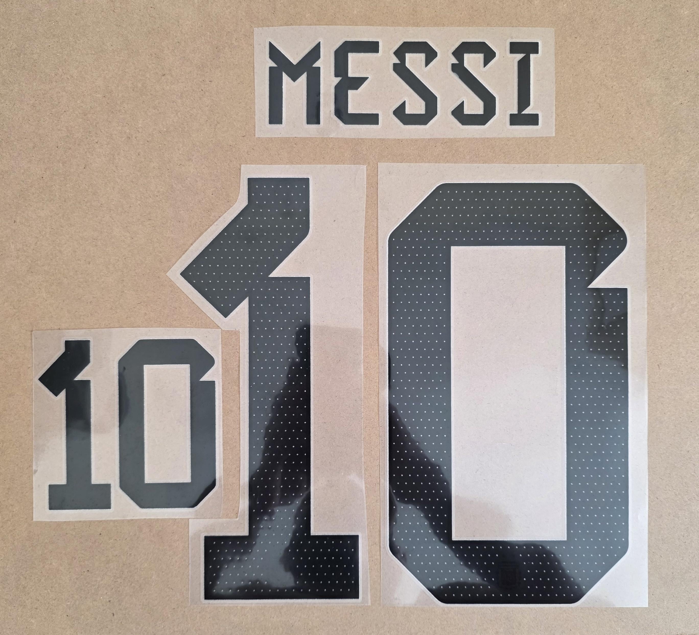 Messi #10 Nameset Argentina Coppa Del Mondo Qatar 2022 Squadre