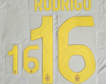 Rodrigo #16 Nameset Spain national team 2024-3025