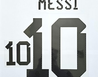 Messi #10 Nameset Argentina World Cup Qatar 2022 National Teams Football Heat Transfer
