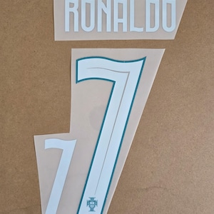 Ronaldo #7 Nameset Portugal 2026 world cup heat transfer