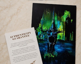 Witch King of Angmar Poster, Dark Fantasy Wall Art, Nazgul Print, Gothic Home Decor, Fantasy Art Print, Gift for Fantasy Fans