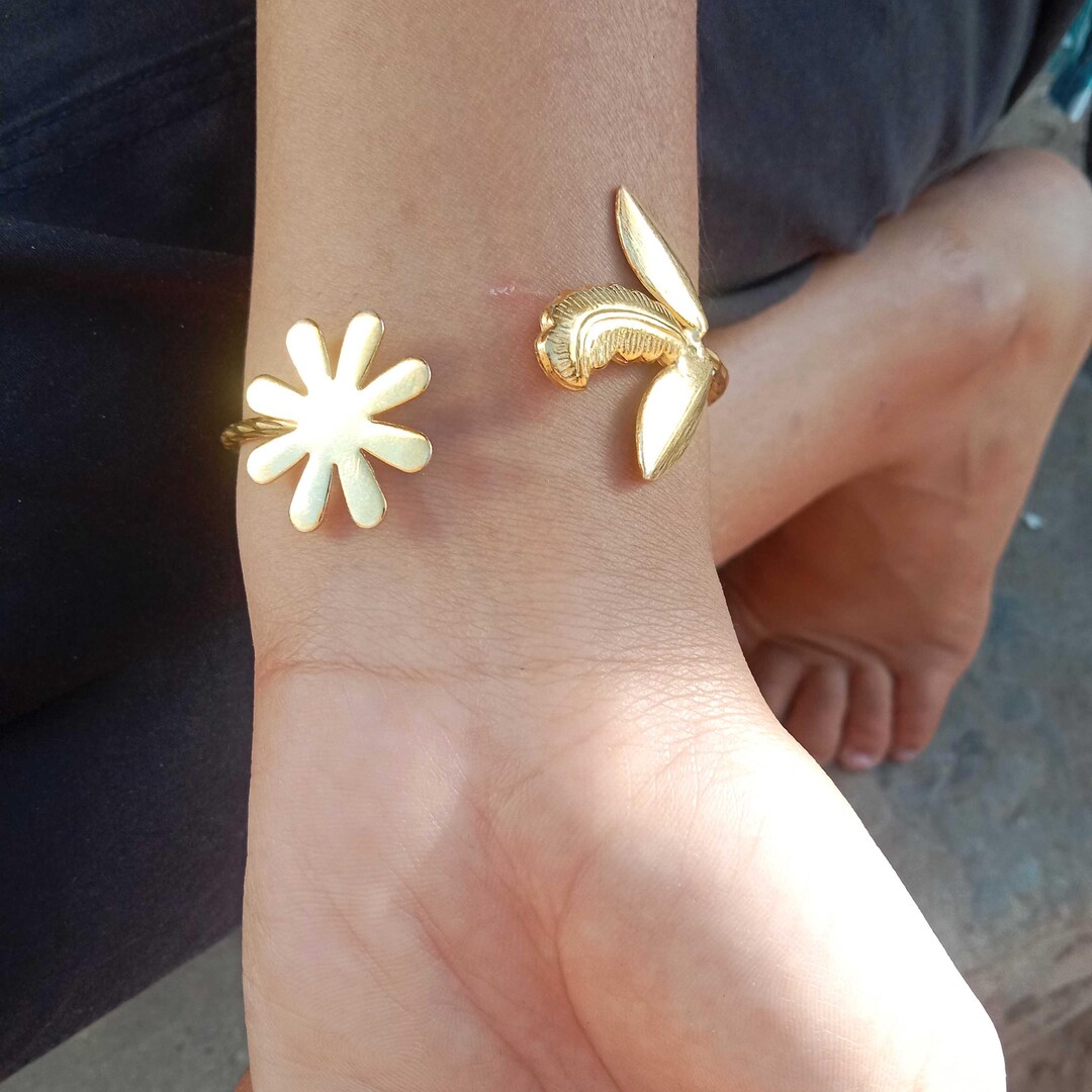 Floral Arm Cuff: Greek Goddess Leaves Bracelet - Etsy