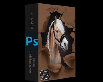 Paper Wrapped Overlay Pack | Realistic Torn Paper Overlays + Photoshop Action | Wrinkled Paper Effect | PNG Digital Backgrounds
