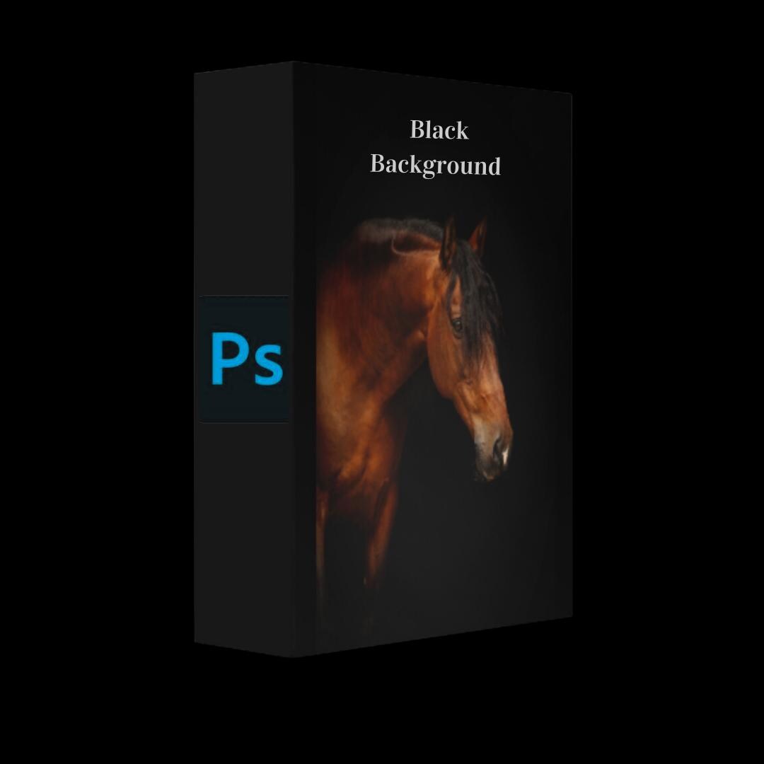 Photoshop Actions for Horse Photography - Create Powerful Black Photos in Just a Few Clicks | Includes English Explanation.