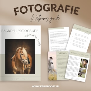 Guide de bienvenue pour la photographie | Modèle de tarification pour les photographes équins | Guide client pour les photographes | photographes de chevaux | Modèle de toile