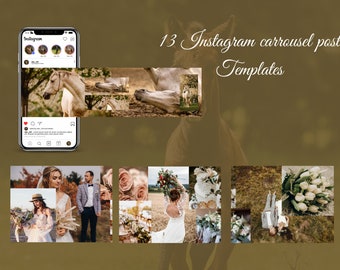 Instagram carousel, template for photographers, slide post, seamless carousel, Instagram, Photography, Social media,photographer