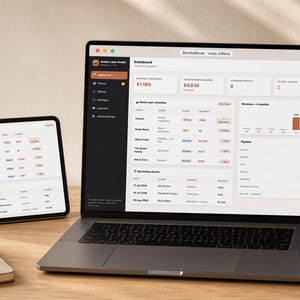KB FotoFlow CRM voor Fotografen | Klanten, Shoots, Workflow, Taken en Betalingen | Offline HTML Dashboard