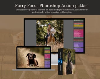 Furry Focus Photoshop Actions | Complete Workflow for Horse & Dog Photography