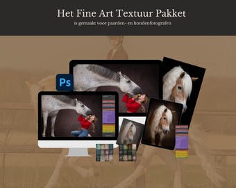 Fine Art Texture Pack + Photoshop Action | 21 Backgrounds for Horse & Dog Photography