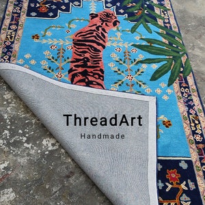 Bangal Tiger Rugs 5x8 8x10 9x12 Hand-Tufted 100% New Zealand Rugs For Living Room Bedroom