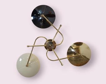 Aplique de pared de latón personalizado Stilnovo, lámpara de pared de diseño moderno de mediados de siglo, lámpara de noche para decoración de pared, lámpara de decoración del hogar, regalo nuevo para el hogar