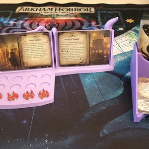soporte acto/plan Arkham Horror LCG y porta cartas/descarte y, plan,agenda, descarte, cards,discard,support