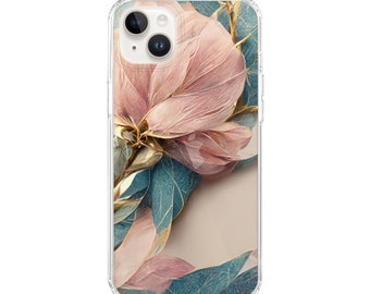 Elegant delicate flowers pattern vintage 3d-illustration Printed Phone Cocver