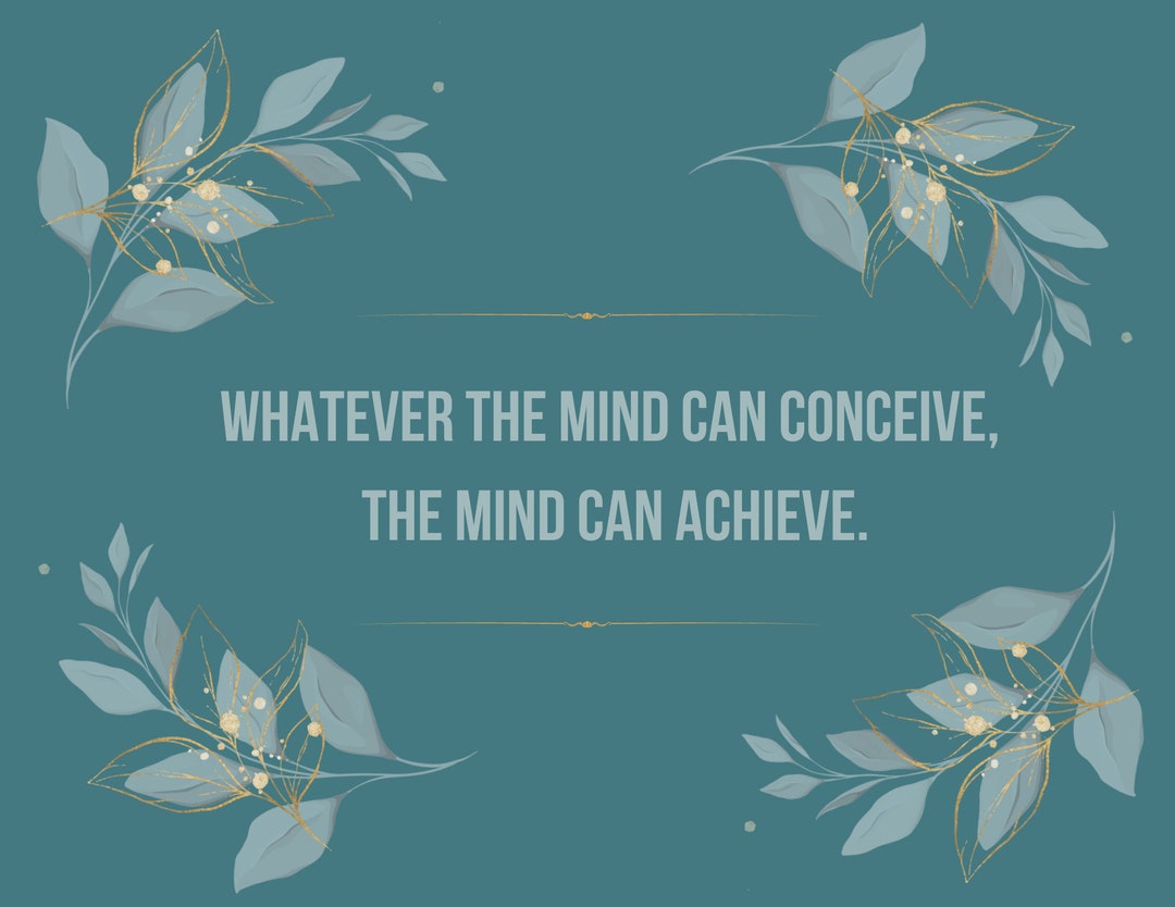 Motivational Quote Printable Digital Poster customizable PDF PNG JPG - Etsy