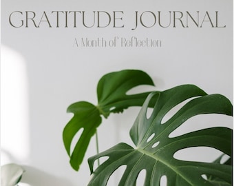 Monstera Gratitude Journal