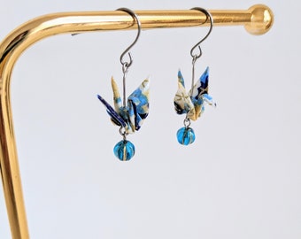 Origami Crane Earrings