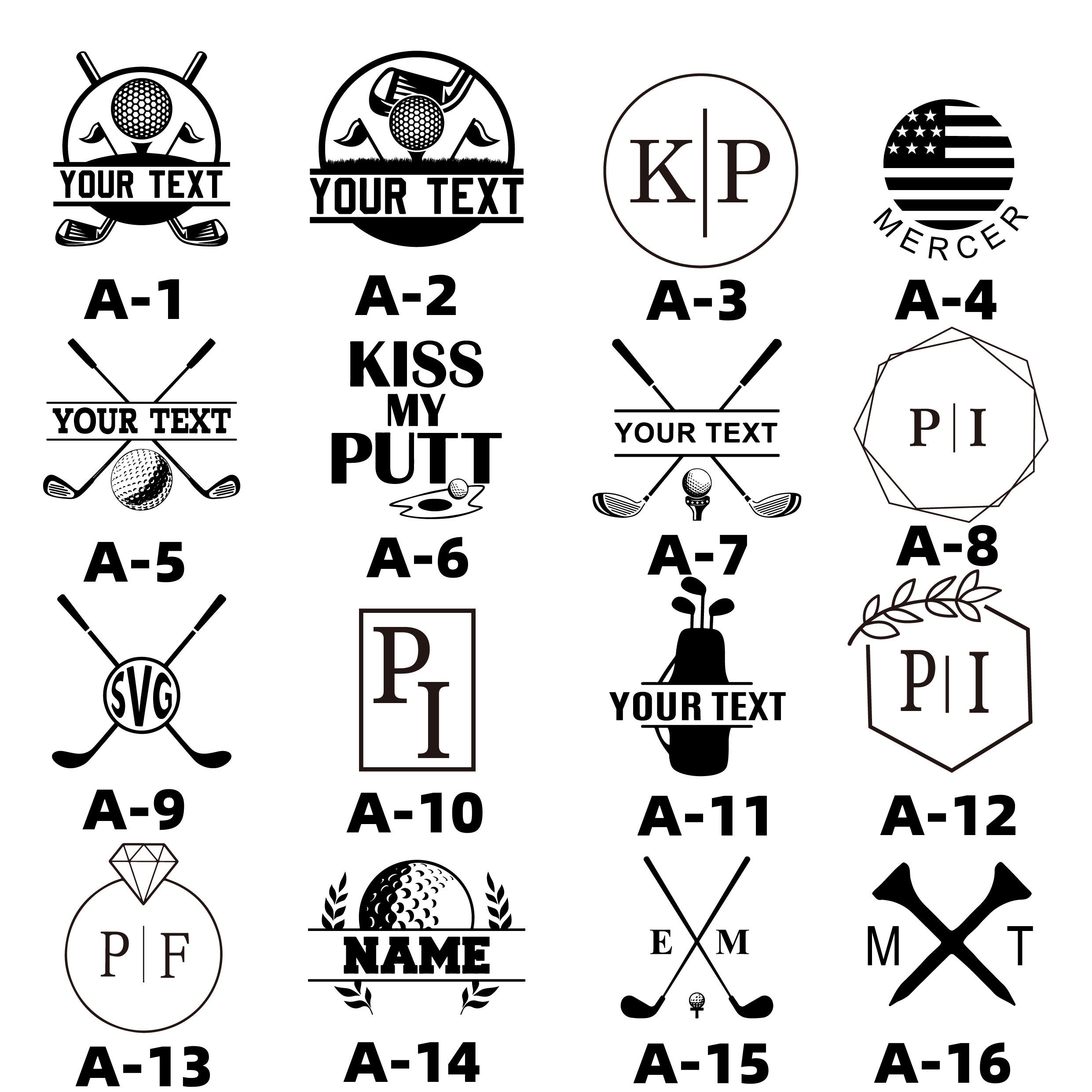 Custom Golf Ball Stamp Gift for Golfer Golf Ball Marker Etsy