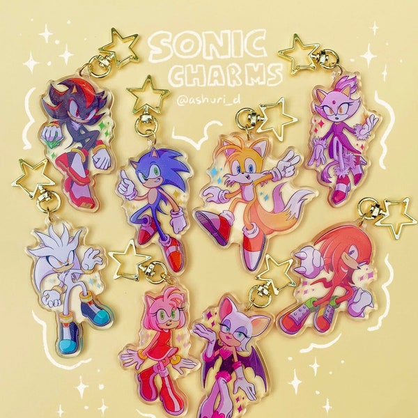 Sonic 3” Acrylic Charms/Keychains