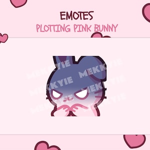 Pink Bunny Emote Plotting (Twitch/Discord)