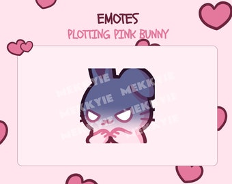 Pink Bunny Emote Plotting (Twitch/Discord)