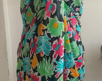 Cotton Sarong| Block Print Sarong Pareo| Cotton Boho Scarf| Neck Head Wrap|Beach Sarong| Gift for her|Mothers Day Valentines Birthday Summe