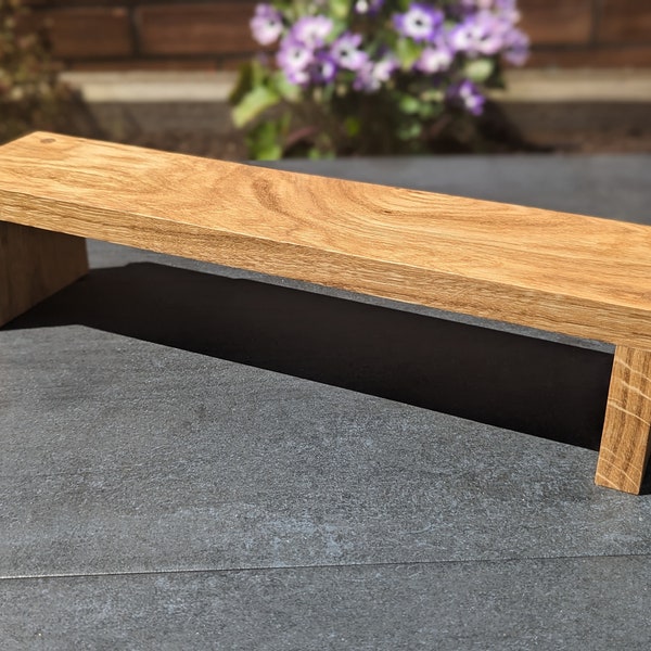 Solid Oak Countertop Shelf for Kitchen/Bathroom/Windowsill