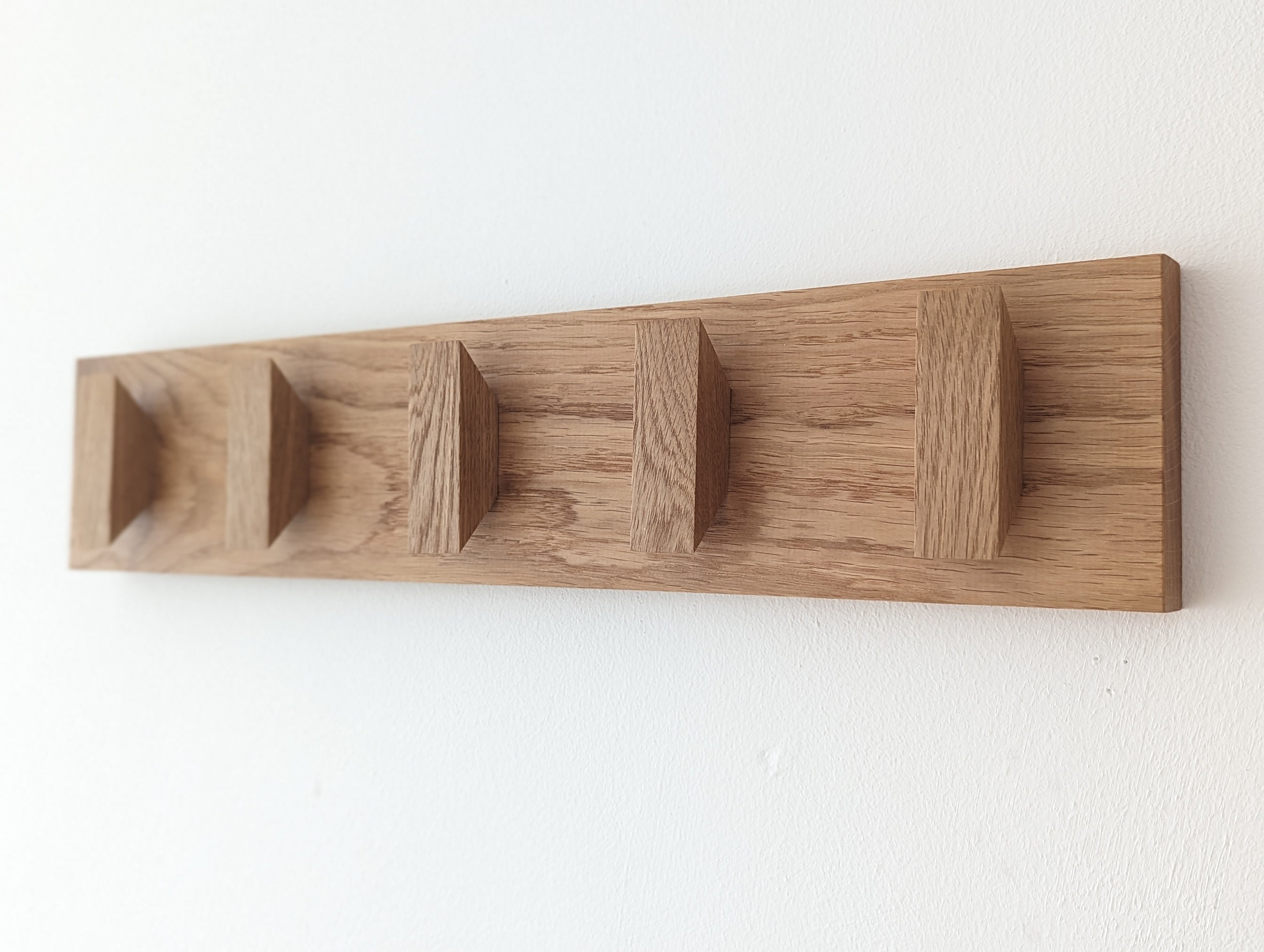 Solid Oak Coat Hooks Wooden Coat Rack Scandi Coat Pegs Etsy