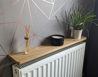 Solid Oak Radiator Shelf | Console Table | Narrow Table | Hallway Table | Easy Install