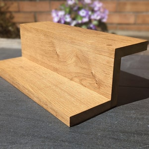 Solid Oak Tea and Coffee Station, Countertop Shelf, Windowsill stand