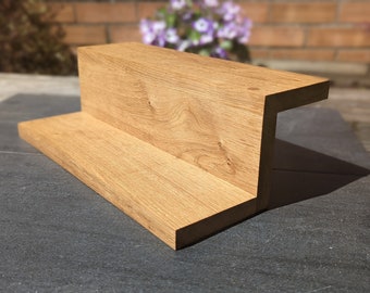 Solid Oak Tea and Coffee Station, Countertop Shelf, Windowsill stand